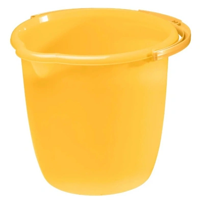 Ведро пластиковое Бытпласт, желтый, 8 л купить в отделе магазина Экономстрой