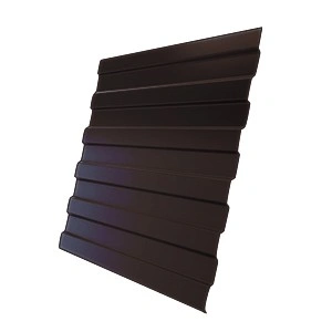 Профнастил стеновой полиэстер С8 0,35-0,4х1200х2500мм шоколадно-коричневый Ral-8017