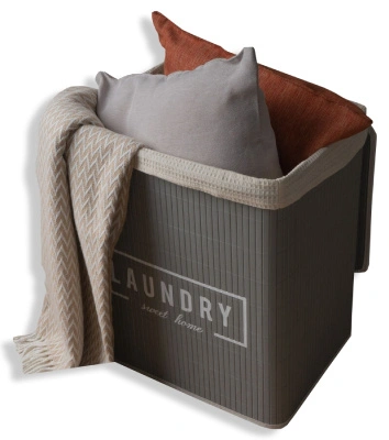 Корзина для белья бамбуковая, прямоугольная, размер XXL (700-171) 7505006 купить в отделе магазина Экономстрой