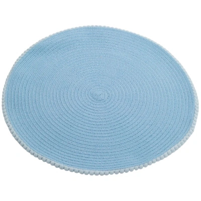 Салфетка сервировочная Domenik Skybead с бусинами, голубая, 38 см купить в отделе магазина Экономстрой