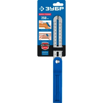 Малка-угломер, пластиковый корпус, полотно с гравированной шкалой Зубр, 250 мм купить в отделе магазина Экономстрой