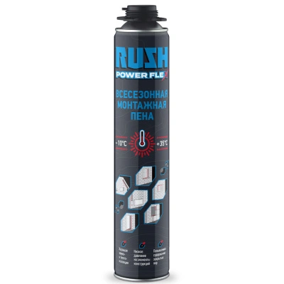 Пена монтажная профи Rush, всесезонная, 1000 мл купить в отделе магазина Экономстрой