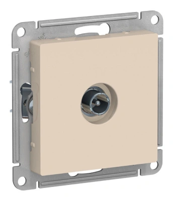 Розетка телевизионная бежевая Atlas ATN000291 купить в отделе магазина Экономстрой