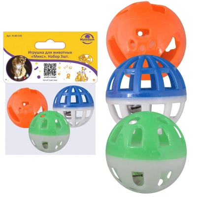 Игрушка для кошек &quot;Микс&quot;, 3,5 см, 3 шт