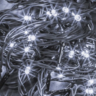 Гирлянда светодиодная Navigator, свет белый, 61 832 NGF-S01-200CW-10-21,5m-230-C8-BL-IP44