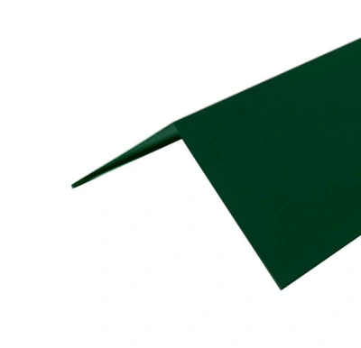 Конёк простой 160х160 мм, 2 м, зелёный (RAL 6005)