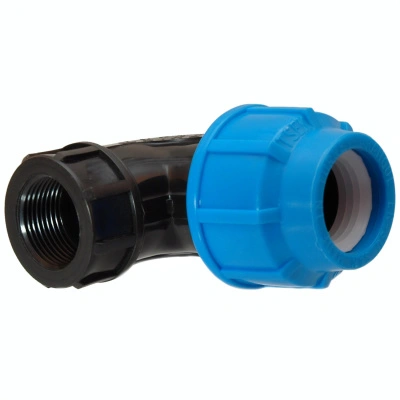 Отвод ПНД с внутренней резьбой, 32х3/4" купить в отделе магазина Экономстрой