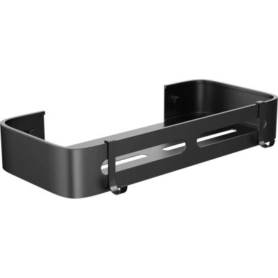 Полка для ванной прямая с крючками Fora Axe, 315х140х50 мм, металл, черная (FOR-AXE034BL) купить в отделе магазина Экономстрой