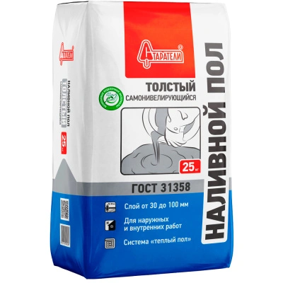 Наливной пол (ровнитель) универсальный Старатели Толстый самовыравнивающийся, 25 кг купить в отделе магазина Экономстрой