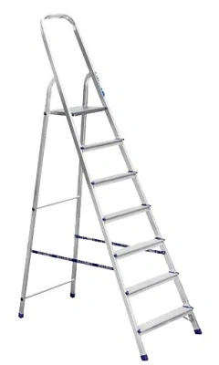Стремянка алюминиевая, 7 ступеней, 1,44 м / 3,54 м купить в отделе магазина Экономстрой