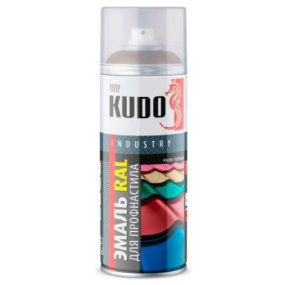 Краска аэрозольная алкидная для металлочерепицы и профнастила Kudo KU-08017R (шоколадно-коричневая; RAL 8017), 520 мл купить в отделе магазина Экономстрой