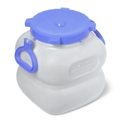 Бочка пластиковая пищевая Martika Гранде с ручками, прямоугольная, белая, 20 л купить в отделе магазина Экономстрой