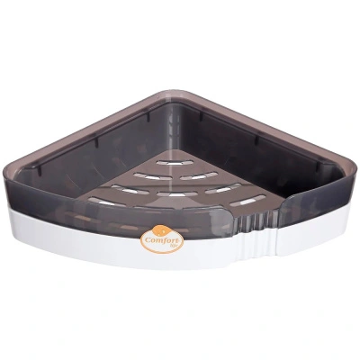 Полка многофункциональная Vanstore прямая, черно-прозрачная/белая, 518-10 купить в отделе магазина Экономстрой