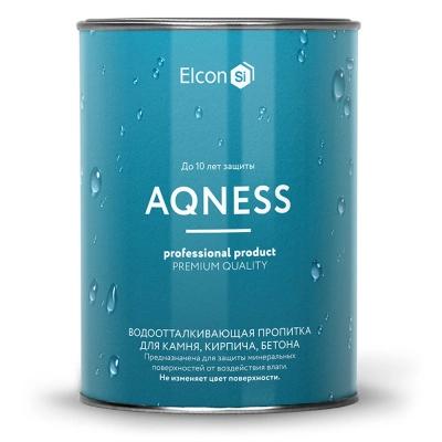 Водоотталкивающая пропитка для камня, кирпича, бетона Elcon Aqness, 0,9 л