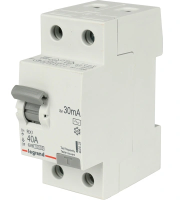Устройство защитного отключения (УЗО) Legrand RX3, 2P, 40А, 30мA, тип AC, 402025 купить в отделе магазина Экономстрой