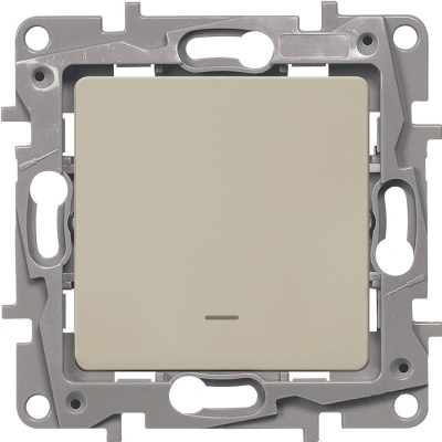 Выключатель 1 клавишный слоновая кость с подсветкой Etika купить в отделе магазина Экономстрой