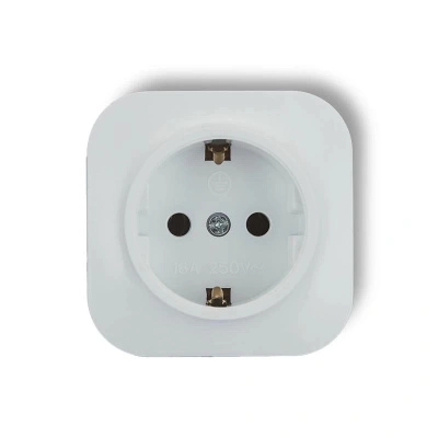 Розетка 1-местная с заземлением TOKOV ELECTRIC, 16А, IP20, 250В, белый купить в отделе магазина Экономстрой