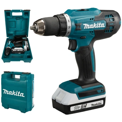 Аккумуляторная дрель-шуруповерт Makita DF488DWE, 18 В (1,5 Ач) купить в отделе магазина Экономстрой