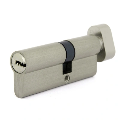 Цилиндровый механизм Palladium, ZN 80, С BK SN, матовый никель, с вертушкой купить в отделе магазина Экономстрой