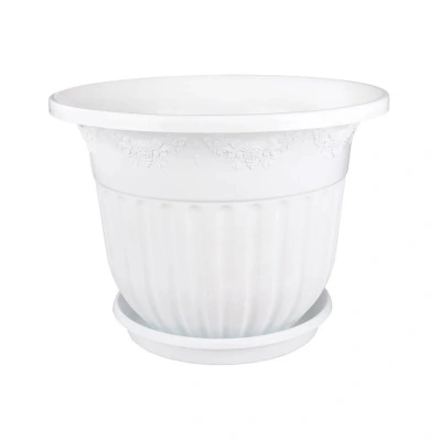 Горшок для цветов Лозанна, 1,5 л, белый купить в отделе магазина Экономстрой