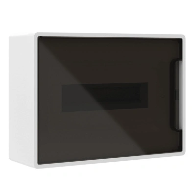 Бокс ЩРН-П-12 DKC (ДКС) Frame IP40 навесной, 12 модулей, пластик, тонированная дверь купить в отделе магазина Экономстрой