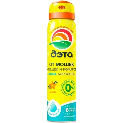 Аэрозоль от мошек и клещей Дэта, Аква, 100 мл купить в отделе магазина Экономстрой