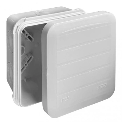 Коробка распаячная для открытой проводки Тусо RUVinil (IP65) 67240, двухкомпонентная, 8 вводов, 85x85x45 мм купить в отделе магазина Экономстрой