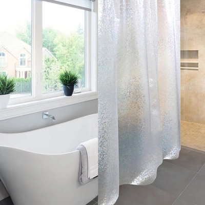 Штора для ванн Meiwa Asteria ПВХ, прозрачная, 182х182 см купить в отделе магазина Экономстрой