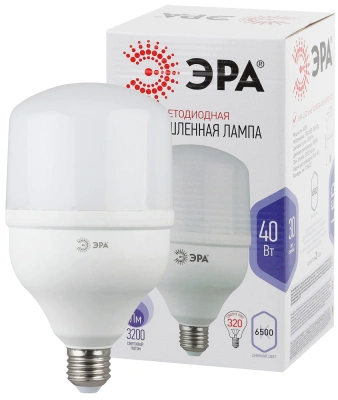 Лампа светодиодная Эра LED Power smd T120-40W-6500-E27 3200lm 6500К, Б0027006 купить в отделе магазина Экономстрой