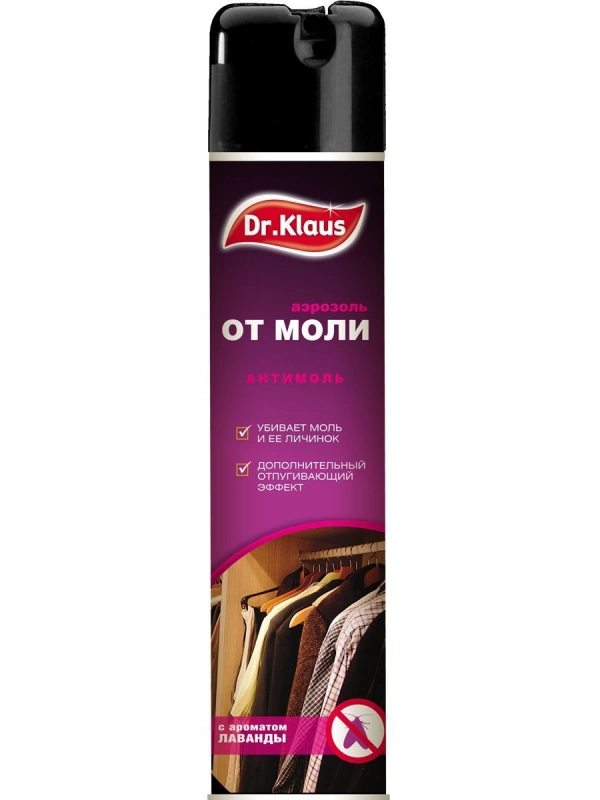 Аэрозоль от моли Dr.Klaus 300 мл 03220072 купить в отделе Средства защиты от моли магазина Экономстрой