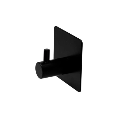 Крючок настенный одинарный, черный, металл купить в отделе магазина Экономстрой