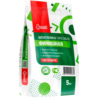 Шпатлевка гипсовая Старатели Финишная, 5 кг