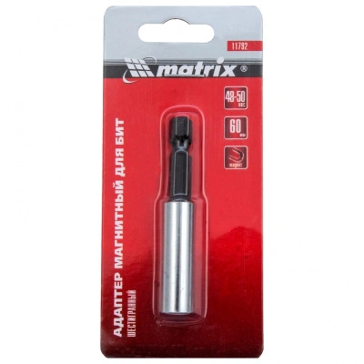 Адаптер магнитный для бит, шестигранный, Matrix 11792