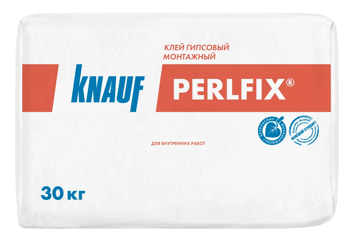 Клей гипсовый монтажный Knauf Перлфикс, 30 кг купить в отделе Ремонтно-монтажные смеси магазина Экономстрой