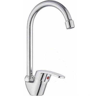 Смеситель для кухни Gota Rocio одноручный высокий с поворотным изливом, без подводки, хром (арт. 105142-GR) купить в отделе магазина Экономстрой