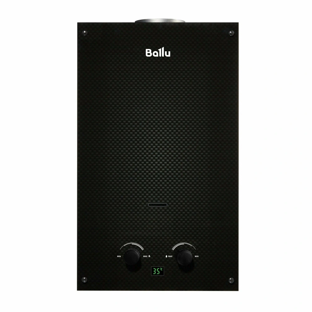 Водонагревательная газовая колонка Ballu GWH 10 Fiery Glass Carbon купить в отделе Газовые колонки магазина Экономстрой