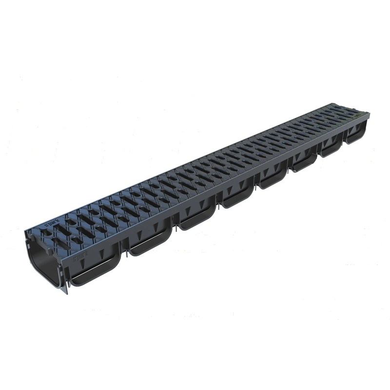 картинка Канал пластиковый Light Park  в сборе с пластиковой решеткой Dn100H70 1000х135х70 8818 от магазина Экономстрой