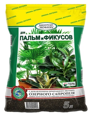 Грунт БиоГрунт "Для пальм и фикусов" 5 л купить в отделе магазина Экономстрой