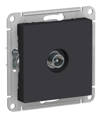 Розетка телевизионная карбон Atlas ATN001091 купить в отделе магазина Экономстрой