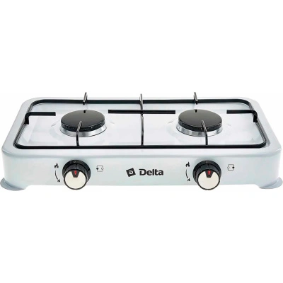 Плита газовая двухконфорочная Delta D-2206, цвет белый купить в отделе магазина Экономстрой