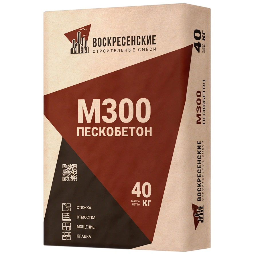 Сухая смесь Пескобетон М-300 ВосСмеси, 40 кг купить в отделе Цементно-песчаные смеси магазина Экономстрой
