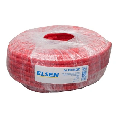 Труба гофрированная ELSEN Flexlight 25 мм (для труб Ø16), красная (EPC-16-25R)