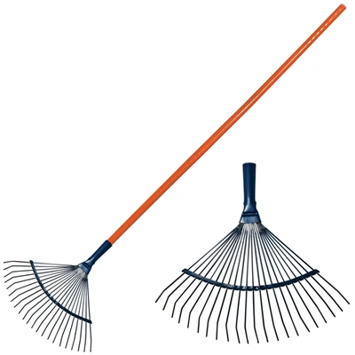 Грабли веерные проволочные металлические, 22 зуба, с черенком 10199 купить в отделе магазина Экономстрой