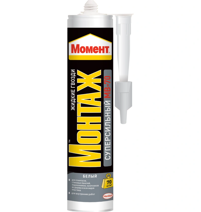 Жидкие гвозди МОМЕНТ Монтаж суперсильный DGll 400 г Henkel от магазина Экономстрой