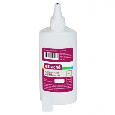 Клей канцелярский Attache, синтетический, металлический роллер, 85 мл купить в отделе магазина Экономстрой