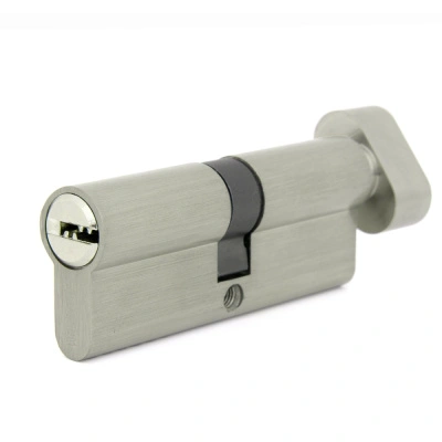 Цилиндровый механизм Palladium, ZN 80, C BK SN, матовый никель, с вертушкой