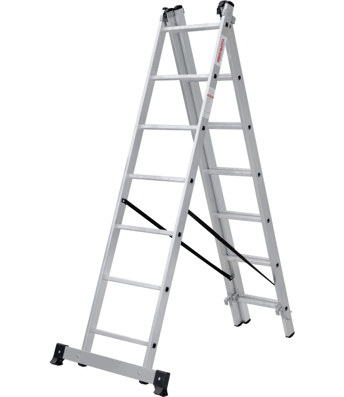 Лестница 3-секции 3х7 ступени, Новая Высота, NV1230/рабочая высота 5,43 м 1230307 купить в отделе Лестницы, стремянки магазина Экономстрой