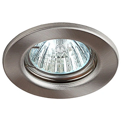 Светильник ЭРА ST1 SN MR16 12/220V, сталь, штамповка, сатин никель купить в отделе магазина Экономстрой