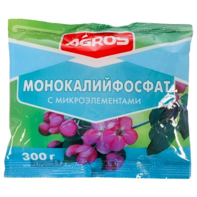 Удобрения Монокалийфосфат с микроэлементами Agros, 300 г купить в отделе магазина Экономстрой