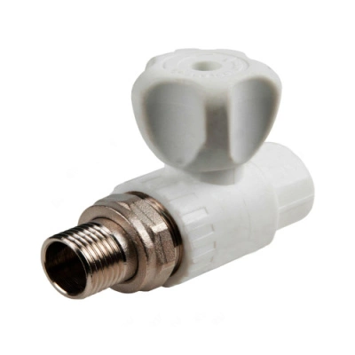 Кран PPR для радиатора с американкой прямой 20х1/2" нар. RTP 27853  купить в отделе магазина Экономстрой